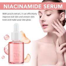 Peach 70% Niacinamide Facial Serum Fade Melanin Moisturzing Shrink Pores Smooth Brightening Skin Care Dark Spot Remover Serum