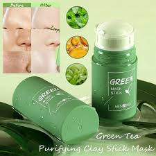 Face Clean Mask Green Tea Cleansing Stick Mask Shrink Pores Deep Blackhead Remover Facial Cleansing Moisturizing Mask Skin Care