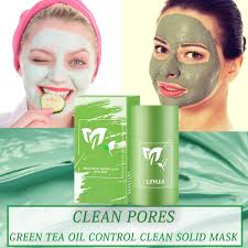 Face Clean Mask Green Tea Cleansing Stick Mask Shrink Pores Deep Blackhead Remover Facial Cleansing Moisturizing Mask Skin Care