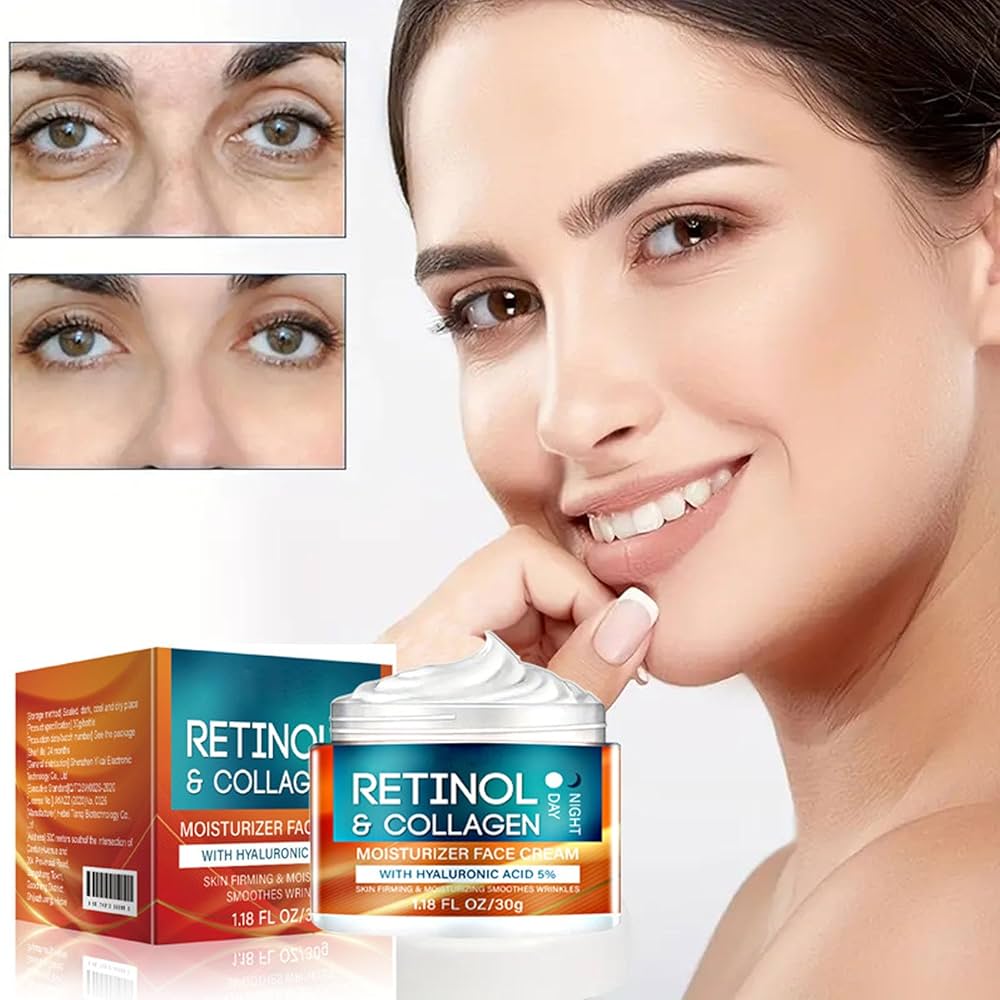 Retinol Anti Aging Face Cream Moisturizing Wrinkle Remover Collagen Hyaluronic Acid Creams Skin Care 50ML